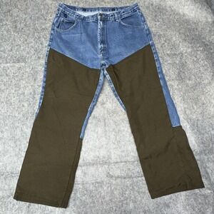 Wrangler Rugged Wear Canvas Denim Brush Pants Hunting Jeans Mens  (2Z)